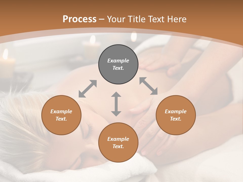 Hand Relaxed Girl PowerPoint Template