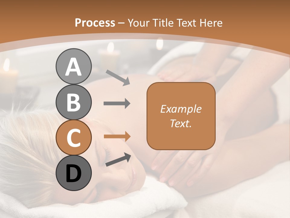 Hand Relaxed Girl PowerPoint Template