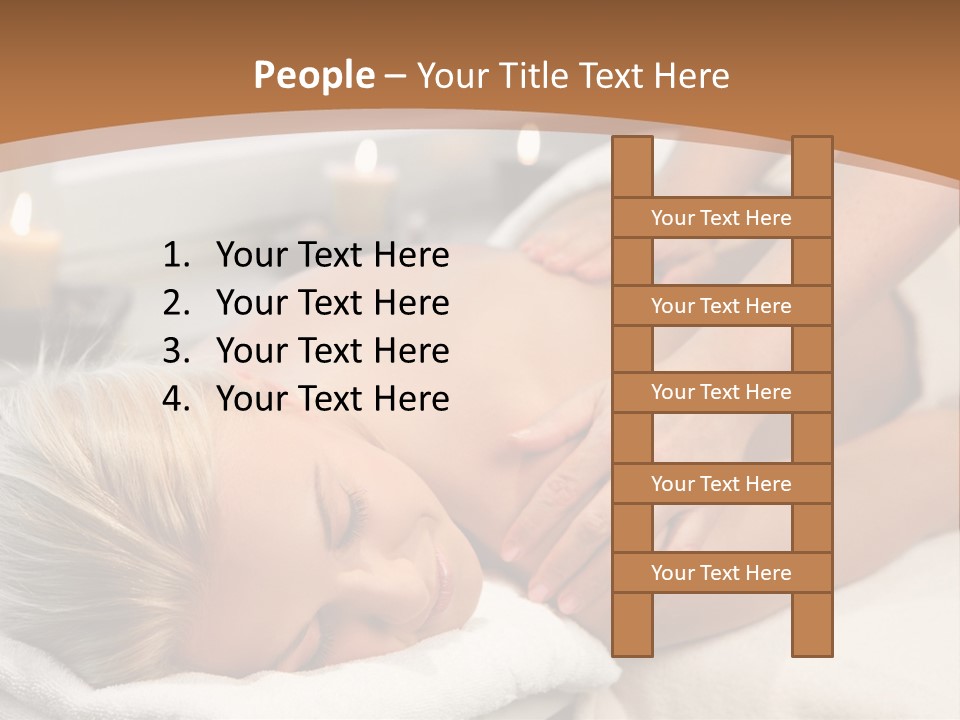 Hand Relaxed Girl PowerPoint Template