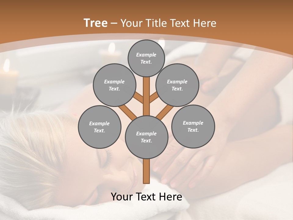 Hand Relaxed Girl PowerPoint Template