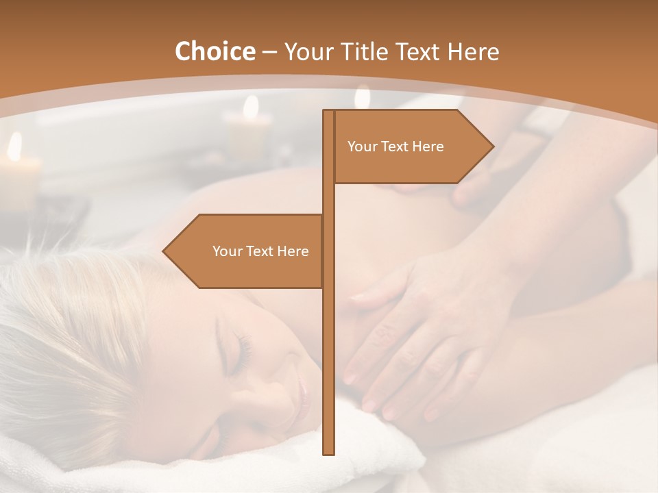 Hand Relaxed Girl PowerPoint Template