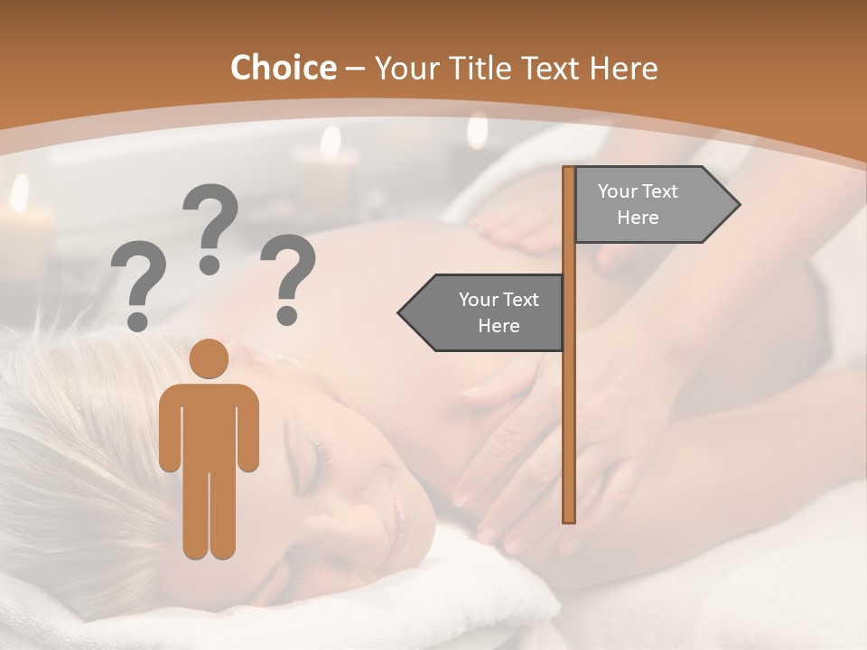 Hand Relaxed Girl PowerPoint Template