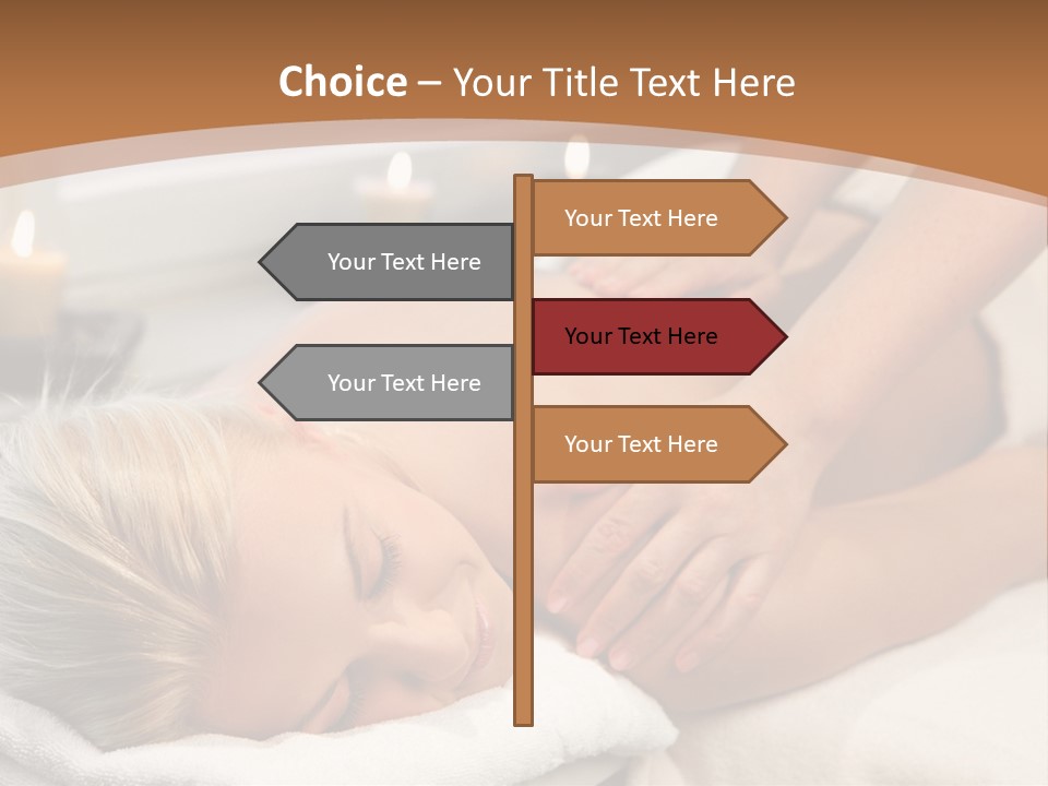 Hand Relaxed Girl PowerPoint Template