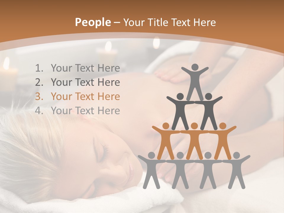 Hand Relaxed Girl PowerPoint Template