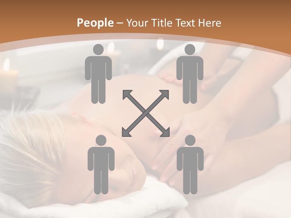 Hand Relaxed Girl PowerPoint Template