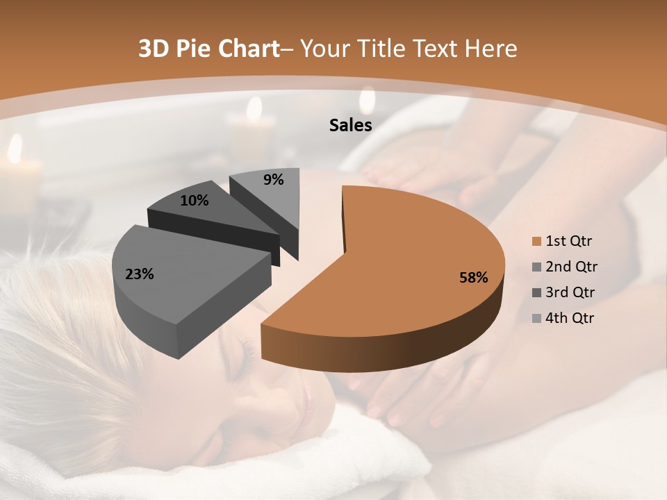 Hand Relaxed Girl PowerPoint Template