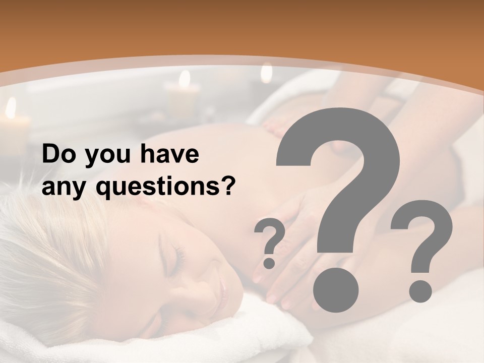 Hand Relaxed Girl PowerPoint Template