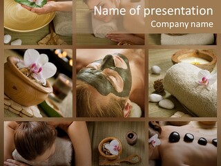 Mask Beauty Orchid PowerPoint Template