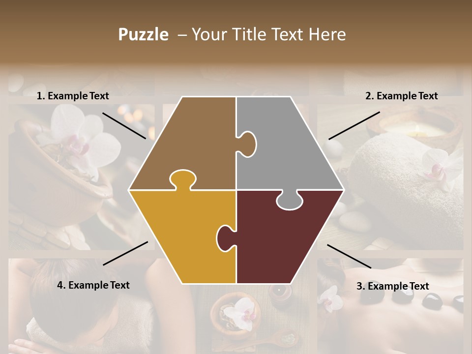 Mask Beauty Orchid PowerPoint Template