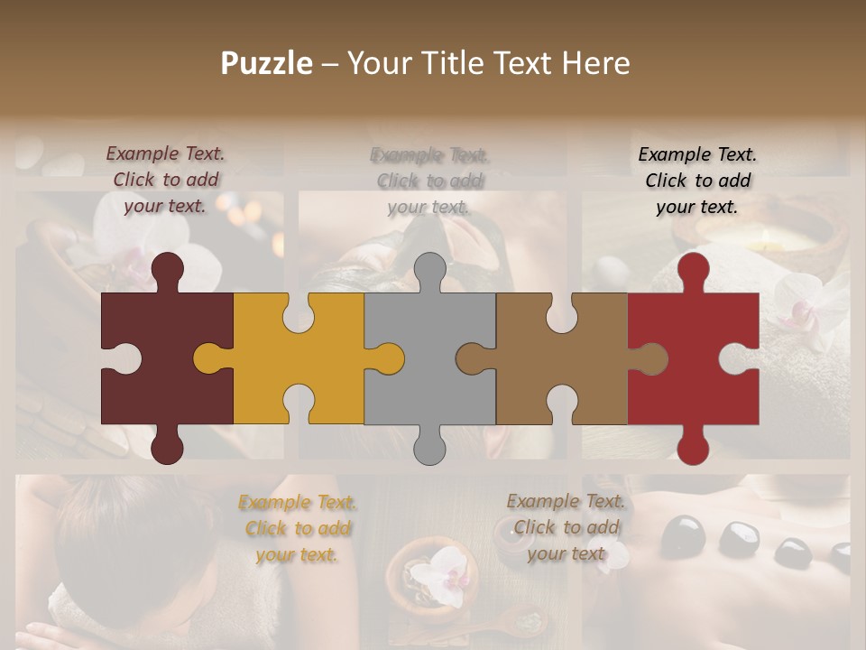 Mask Beauty Orchid PowerPoint Template