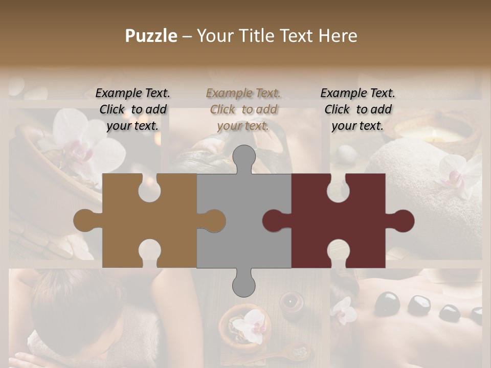 Mask Beauty Orchid PowerPoint Template