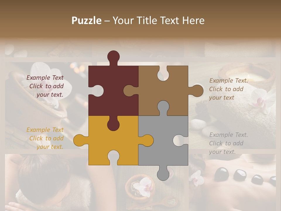 Mask Beauty Orchid PowerPoint Template