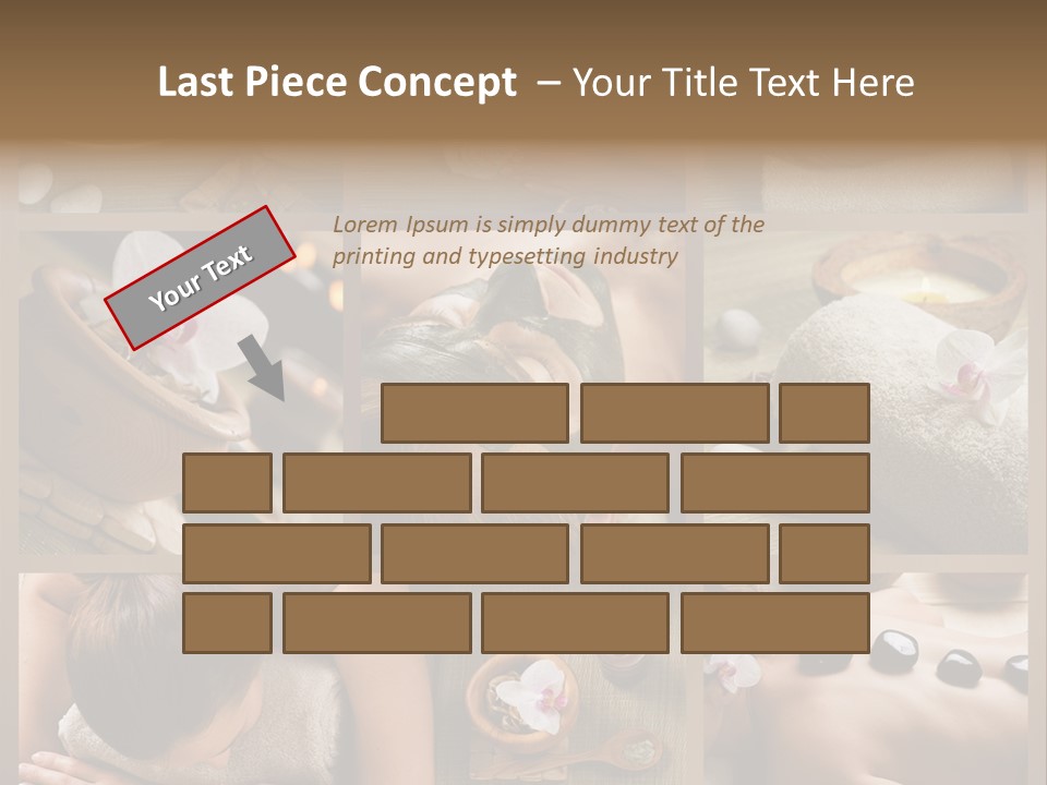 Mask Beauty Orchid PowerPoint Template