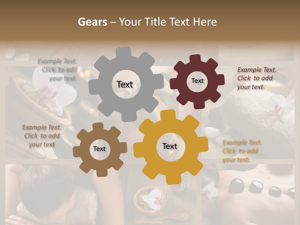 Mask Beauty Orchid PowerPoint Template