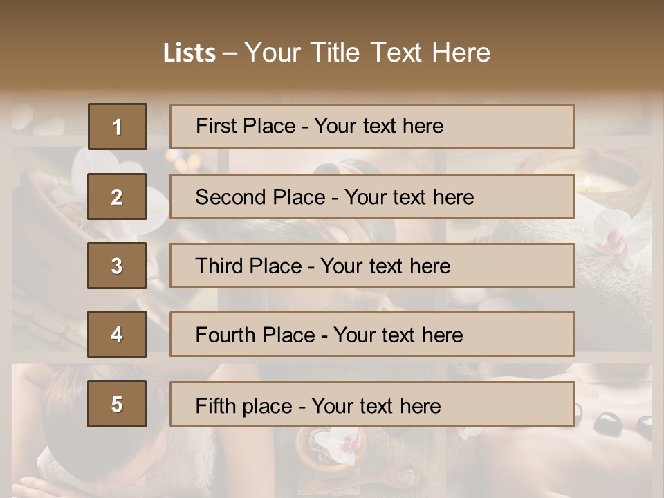 Mask Beauty Orchid PowerPoint Template