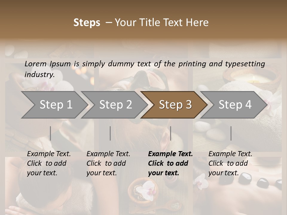 Mask Beauty Orchid PowerPoint Template