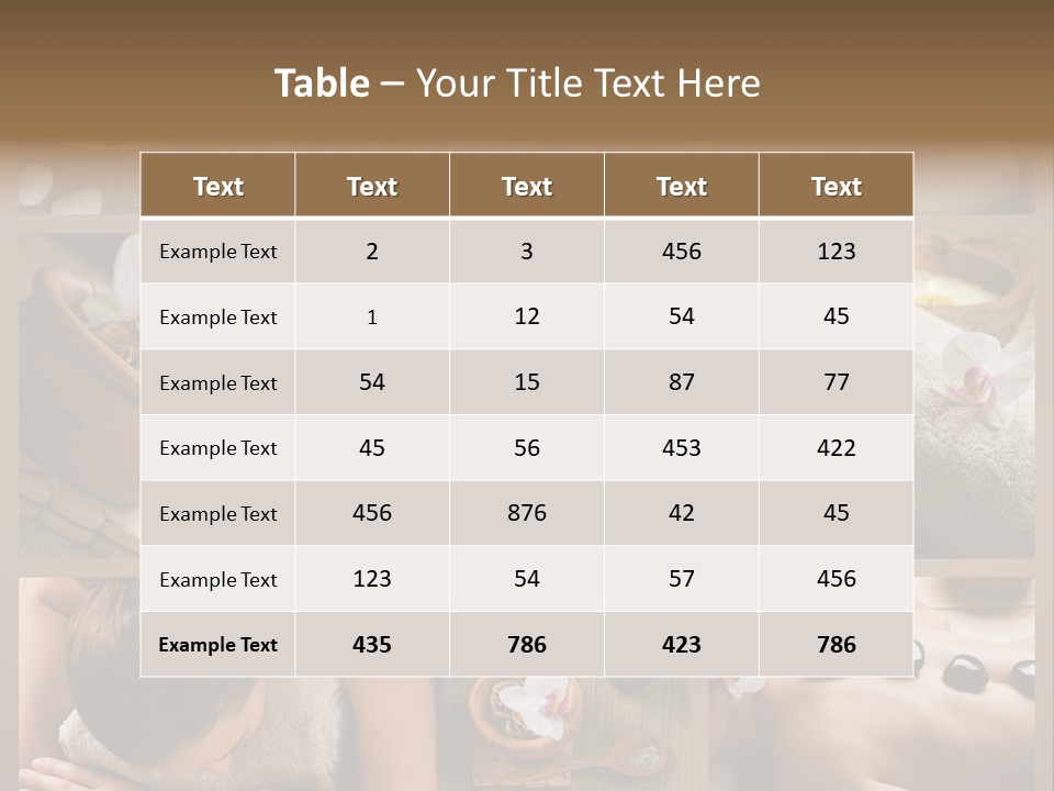 Mask Beauty Orchid PowerPoint Template