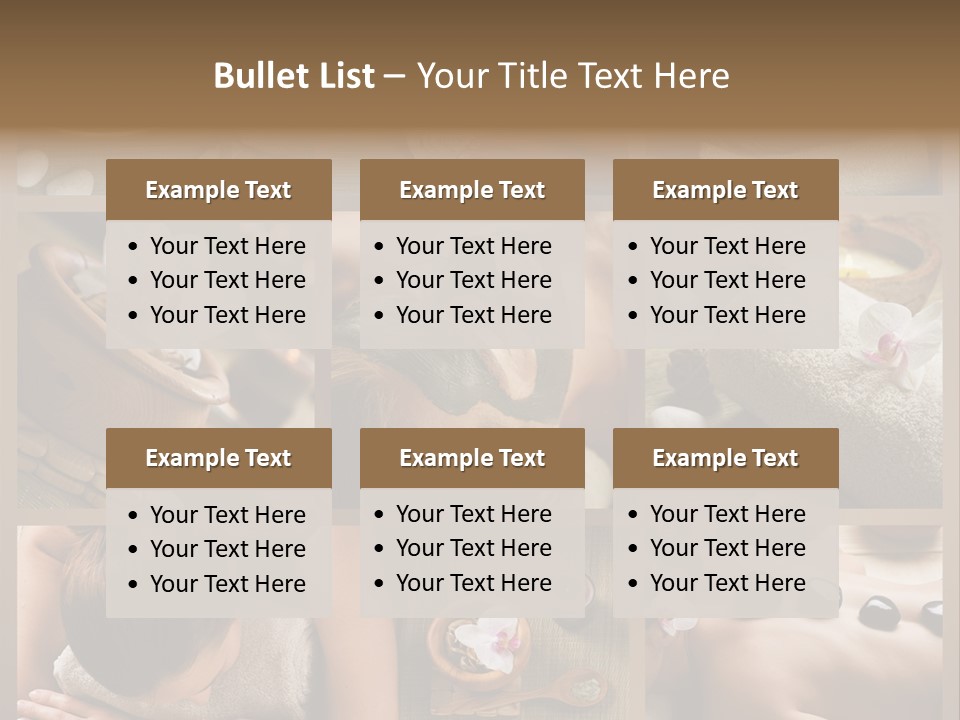 Mask Beauty Orchid PowerPoint Template