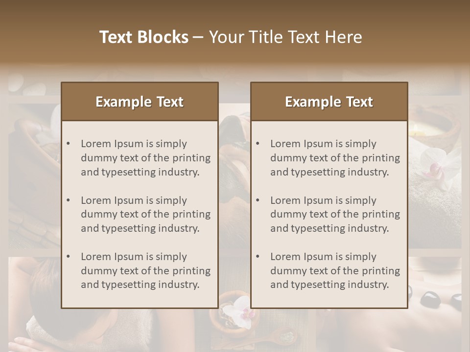 Mask Beauty Orchid PowerPoint Template