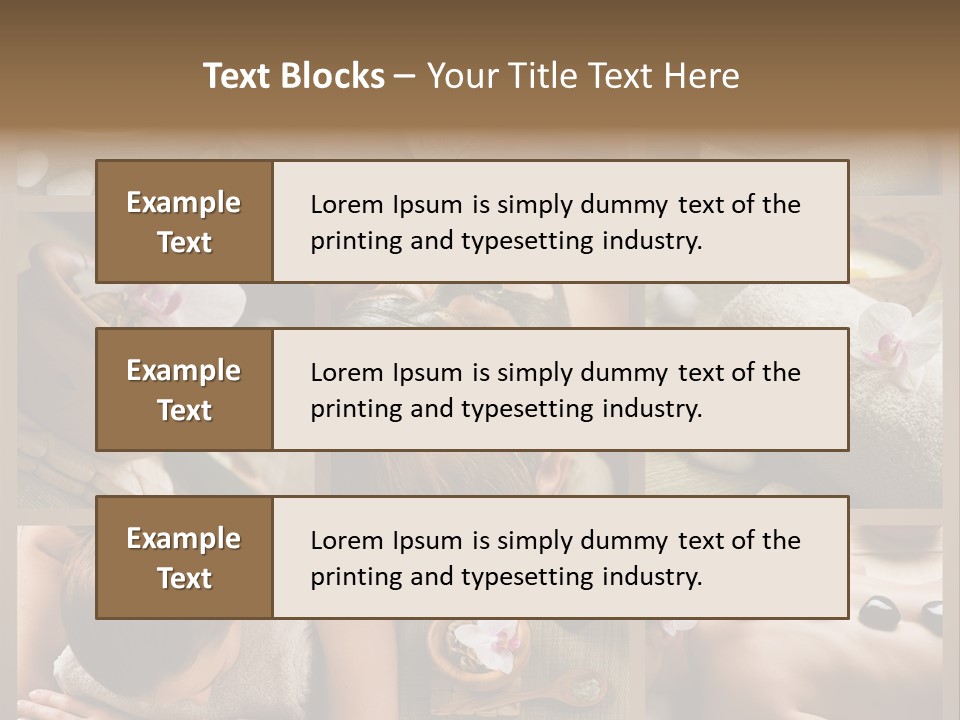 Mask Beauty Orchid PowerPoint Template