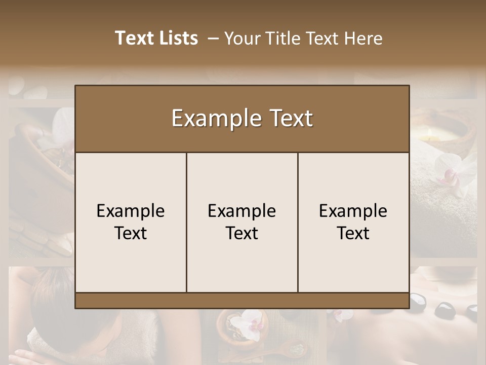 Mask Beauty Orchid PowerPoint Template