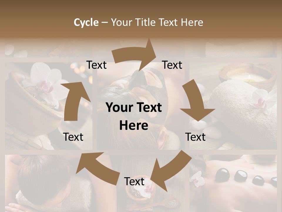 Mask Beauty Orchid PowerPoint Template