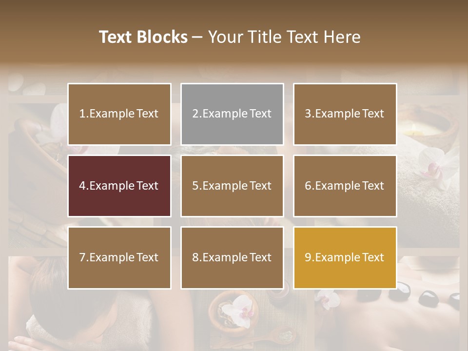 Mask Beauty Orchid PowerPoint Template