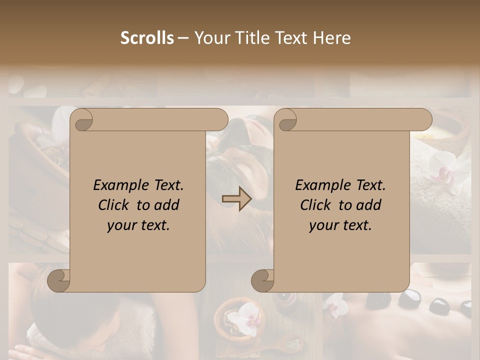 Mask Beauty Orchid PowerPoint Template