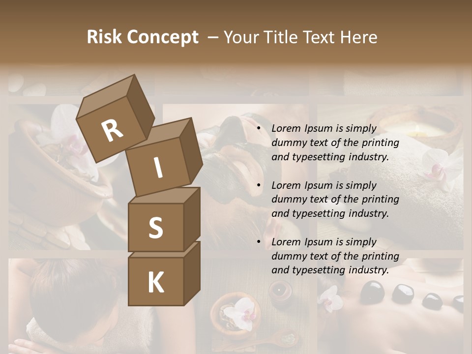 Mask Beauty Orchid PowerPoint Template