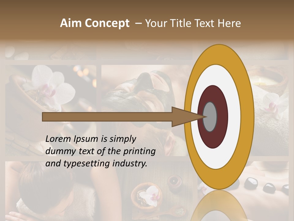 Mask Beauty Orchid PowerPoint Template