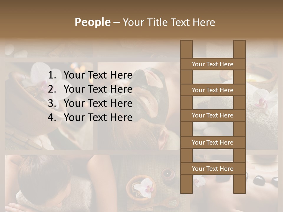 Mask Beauty Orchid PowerPoint Template