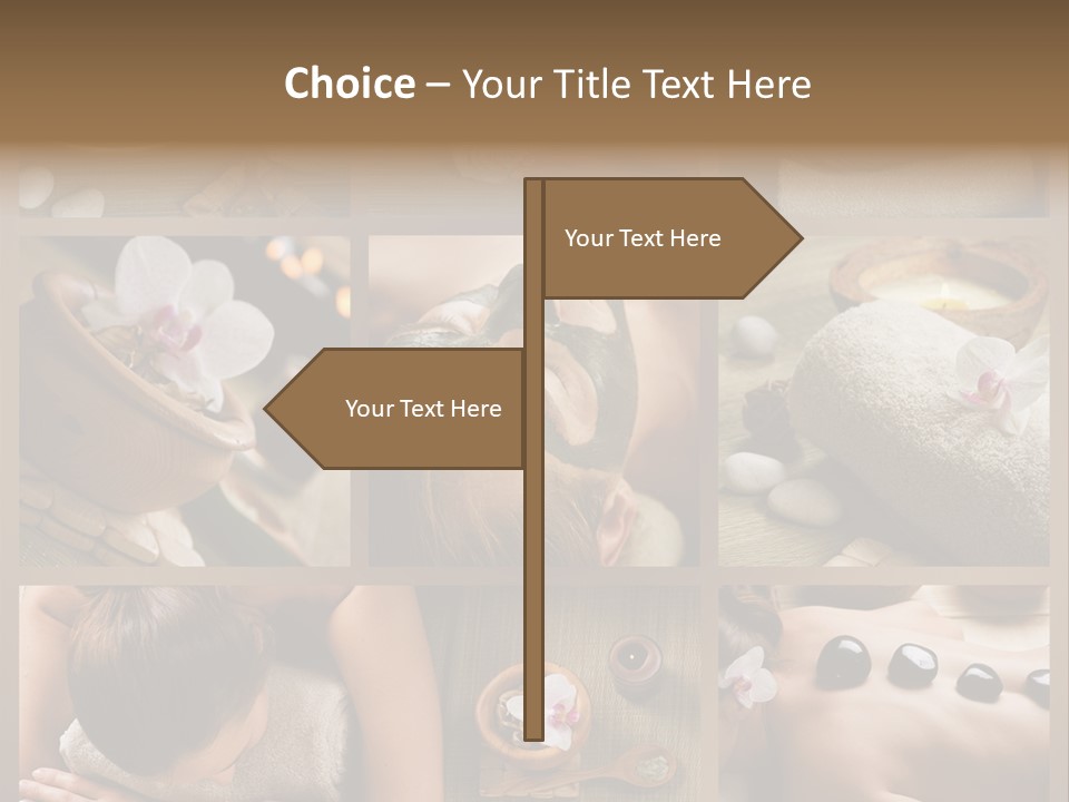 Mask Beauty Orchid PowerPoint Template