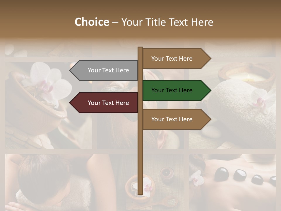 Mask Beauty Orchid PowerPoint Template