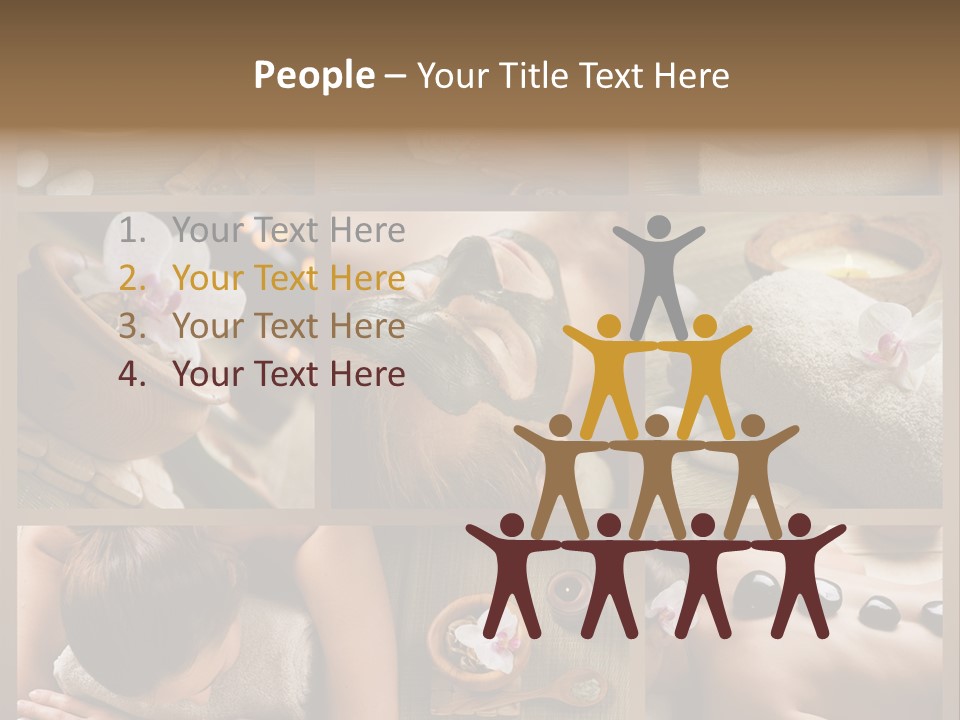 Mask Beauty Orchid PowerPoint Template