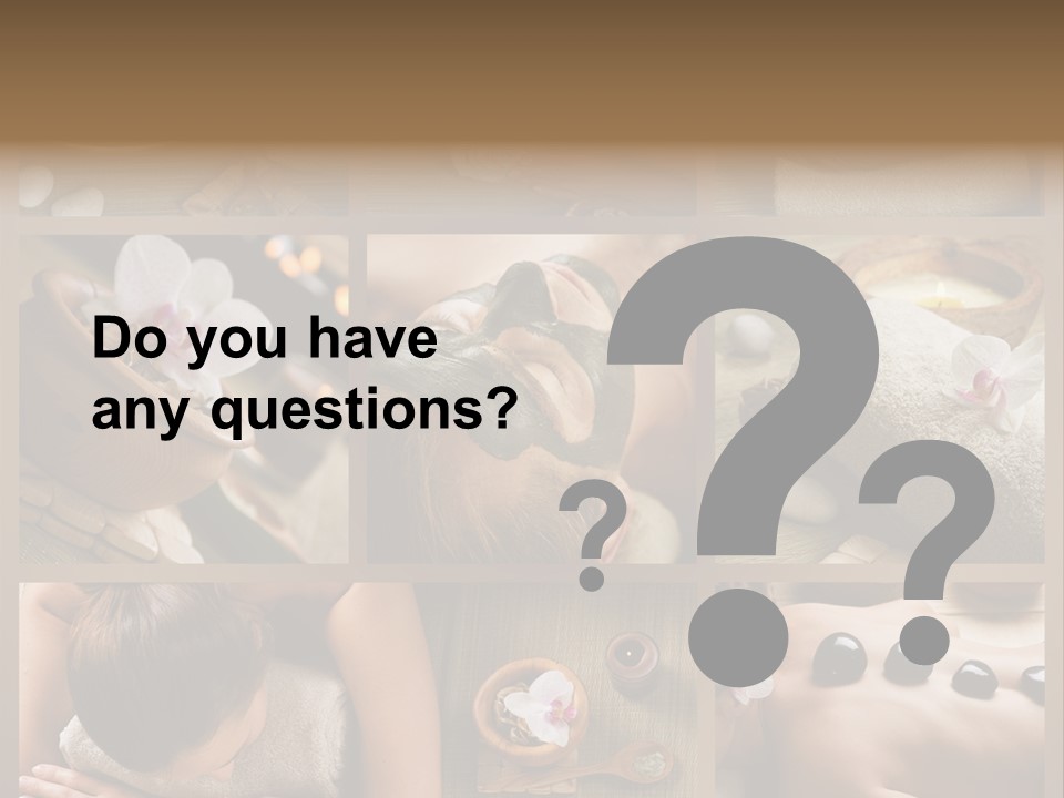 Mask Beauty Orchid PowerPoint Template