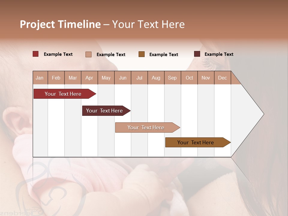 Newborn Holding Woman PowerPoint Template