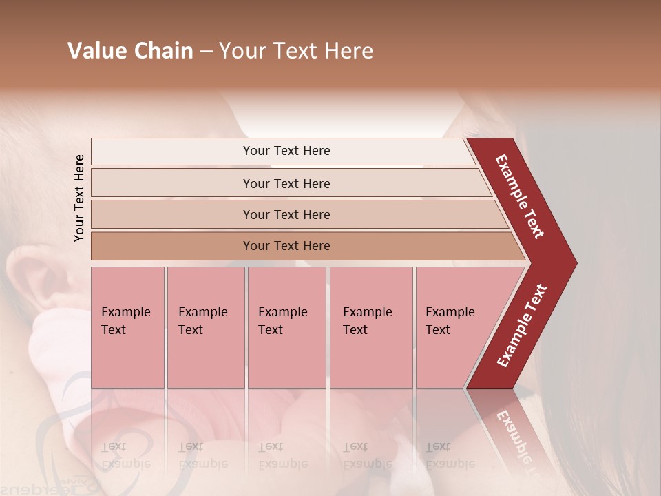 Newborn Holding Woman PowerPoint Template