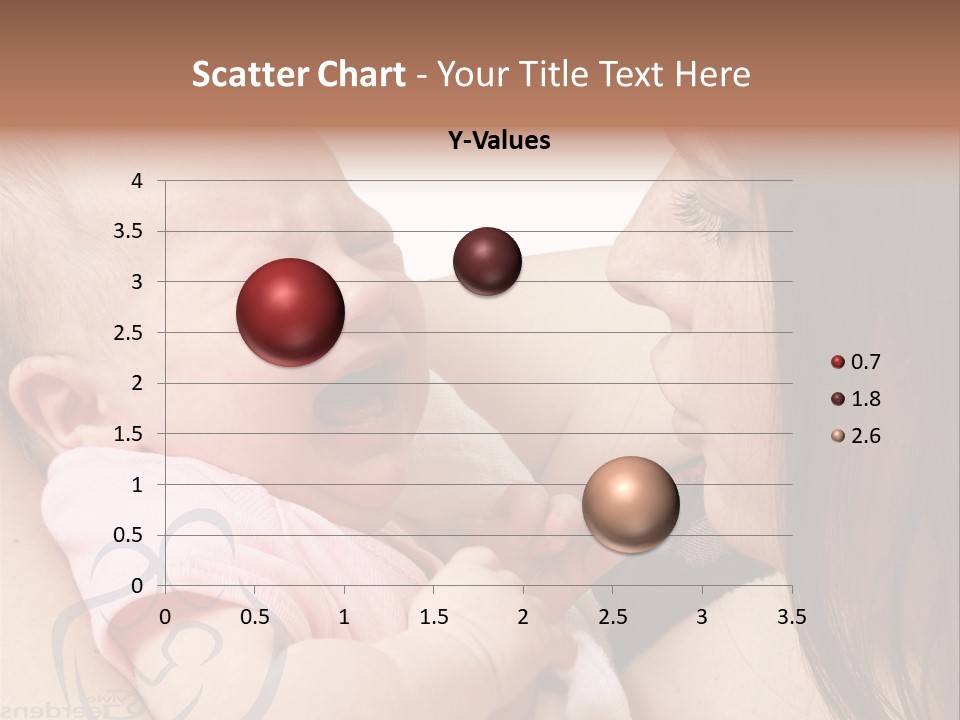 Newborn Holding Woman PowerPoint Template