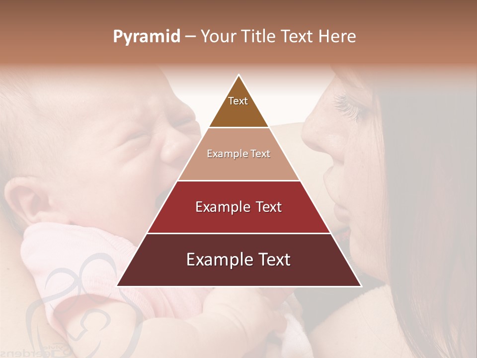 Newborn Holding Woman PowerPoint Template