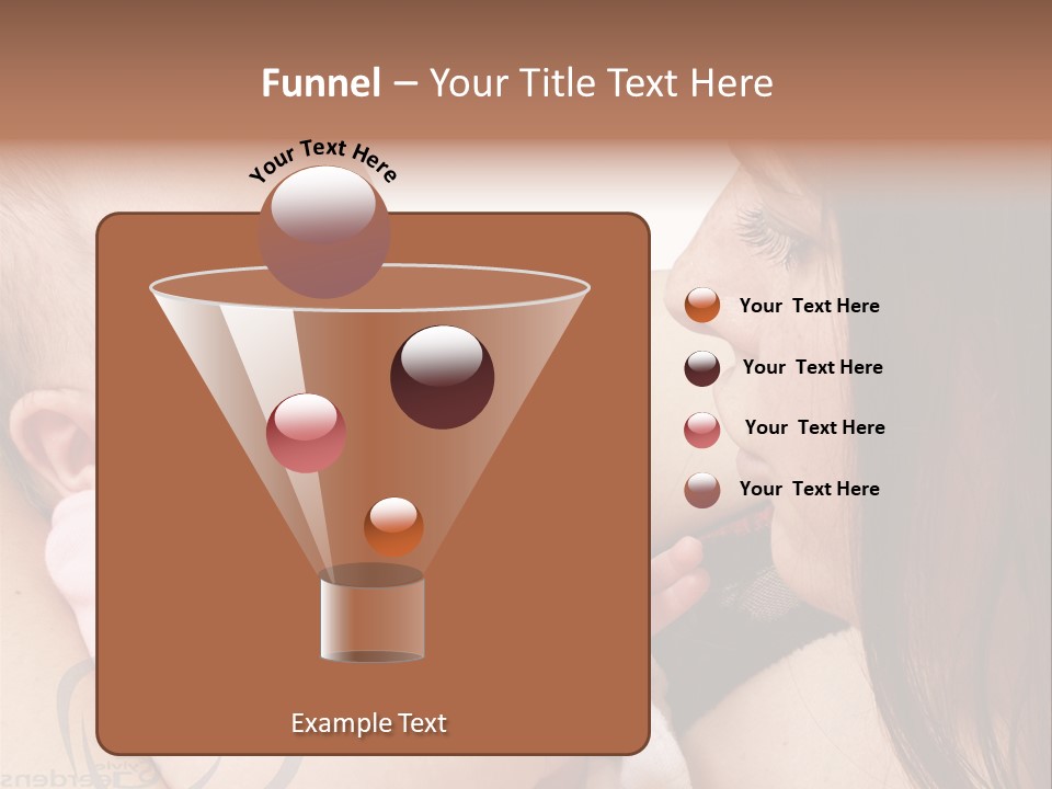 Newborn Holding Woman PowerPoint Template