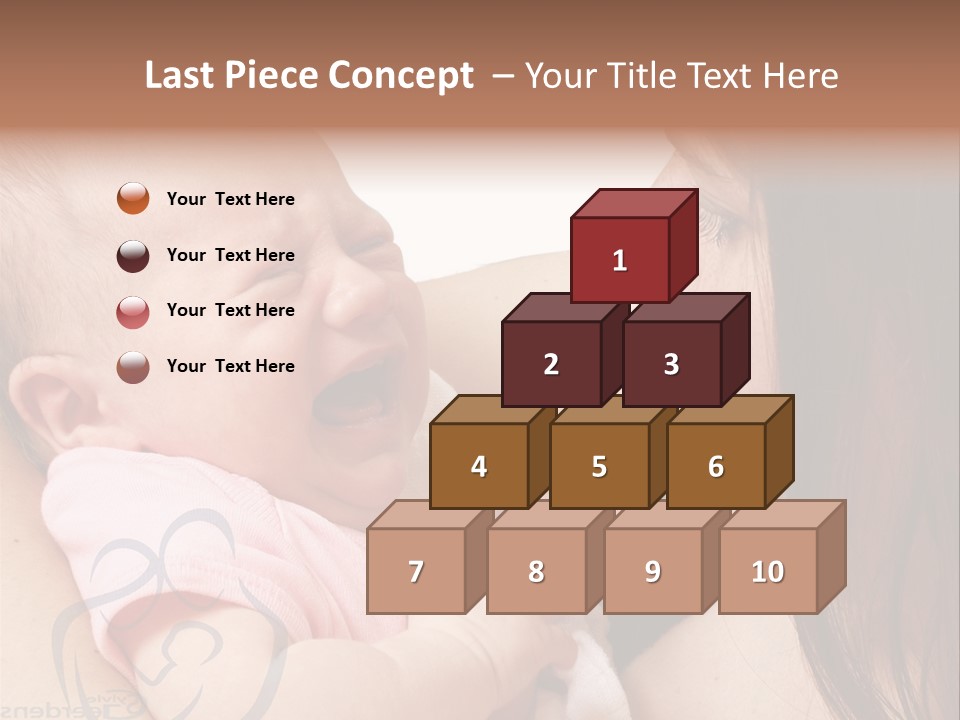 Newborn Holding Woman PowerPoint Template