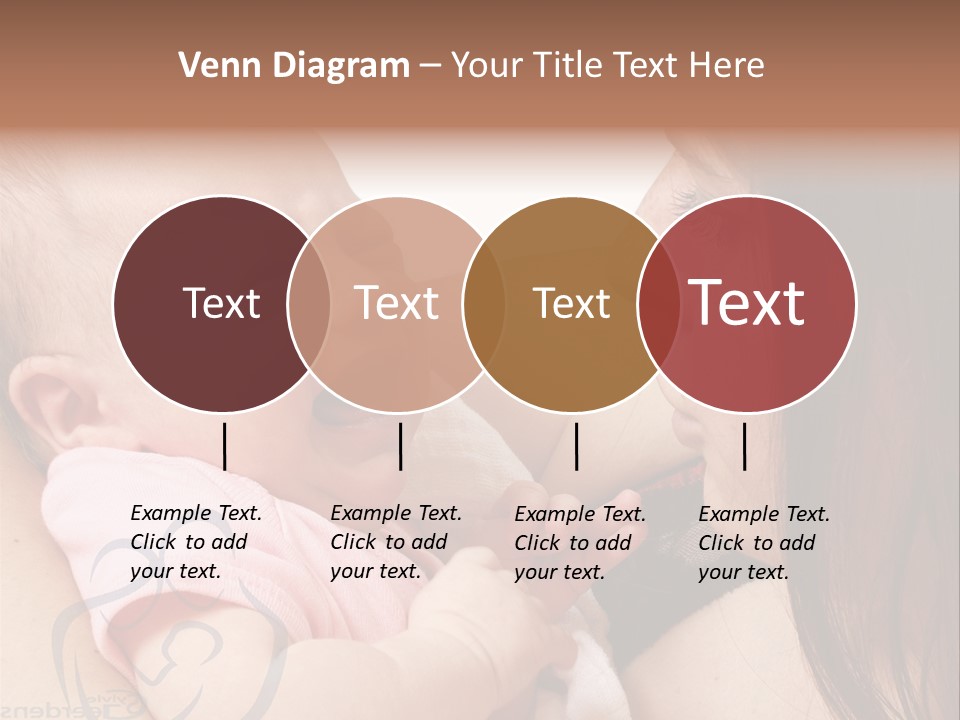 Newborn Holding Woman PowerPoint Template