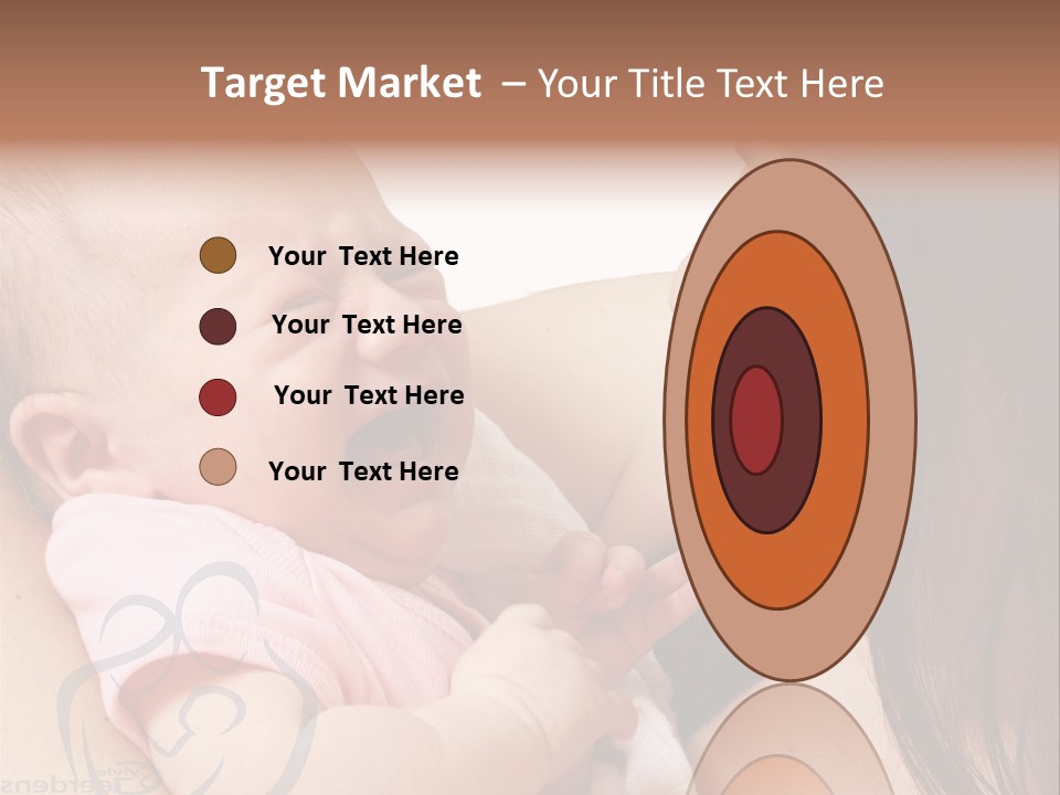 Newborn Holding Woman PowerPoint Template