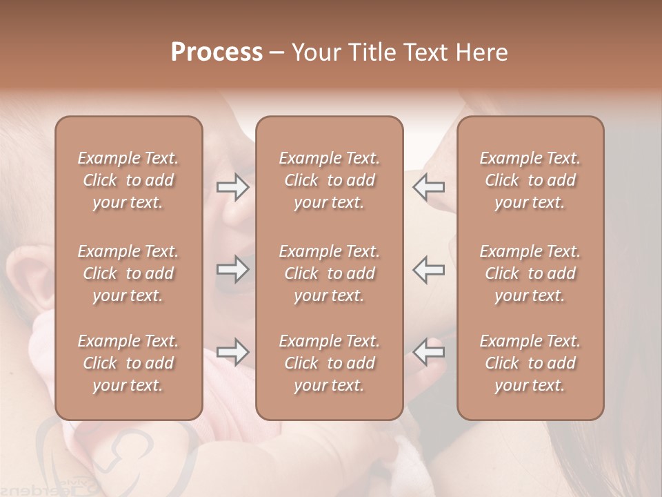 Newborn Holding Woman PowerPoint Template