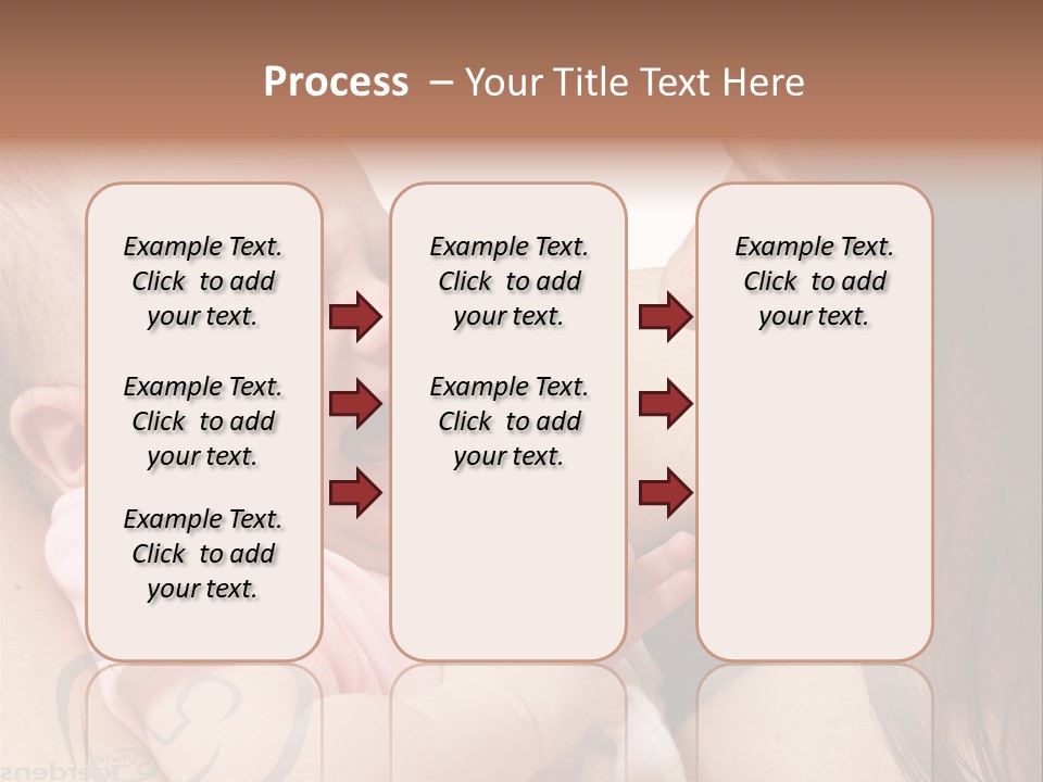 Newborn Holding Woman PowerPoint Template