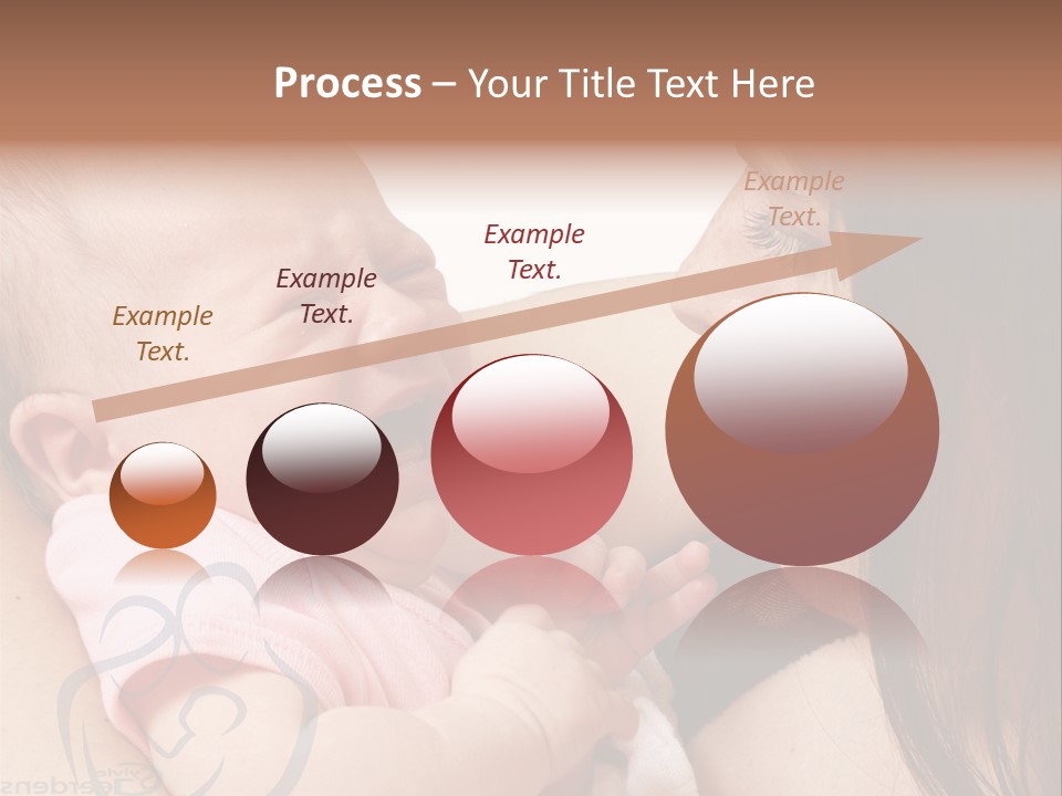 Newborn Holding Woman PowerPoint Template