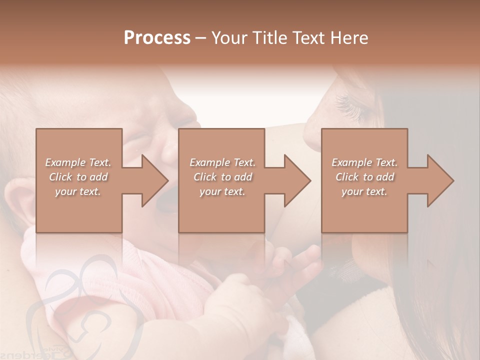 Newborn Holding Woman PowerPoint Template