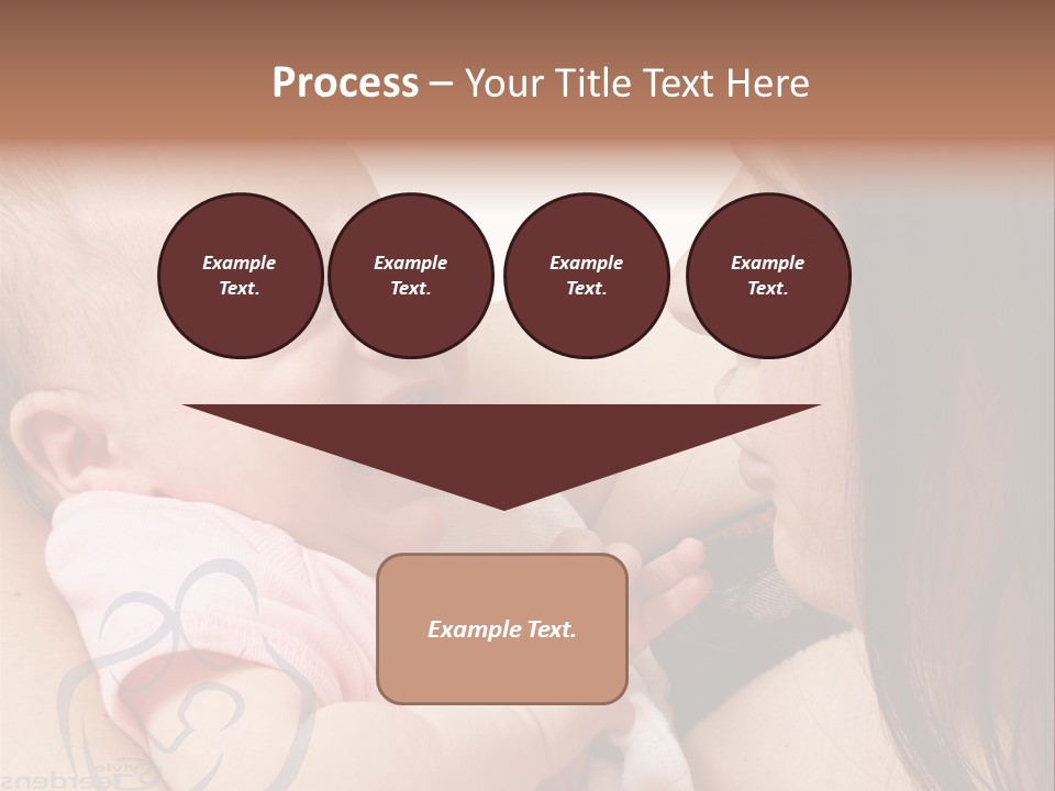 Newborn Holding Woman PowerPoint Template