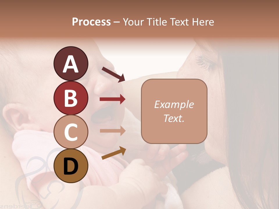 Newborn Holding Woman PowerPoint Template