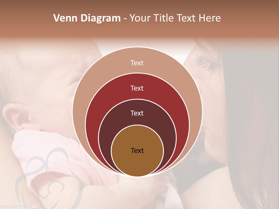 Newborn Holding Woman PowerPoint Template